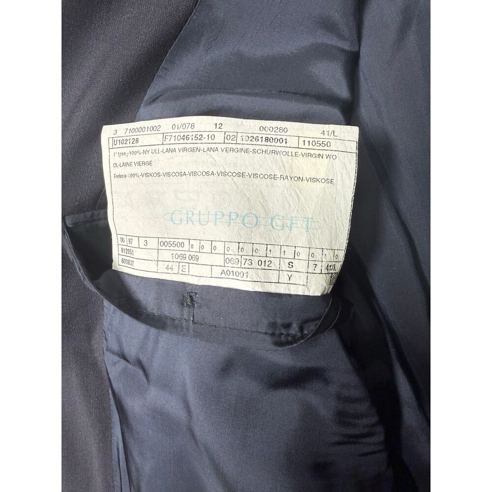 Giorgio Armani Le Collezioni 100% Wool jacket Men’s 41-L Navy Made in Italy - Picture 14 of 14